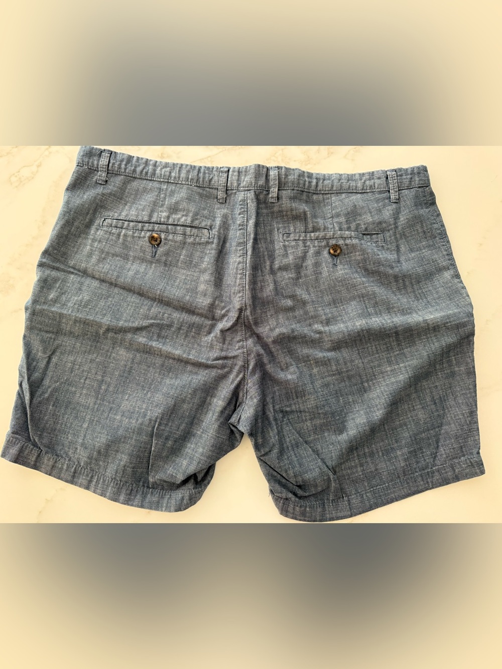Goodfellow & Co Gray-Blue Flat Front Men's Shorts Size 40, 7” Inseam - Picture 4 of 6